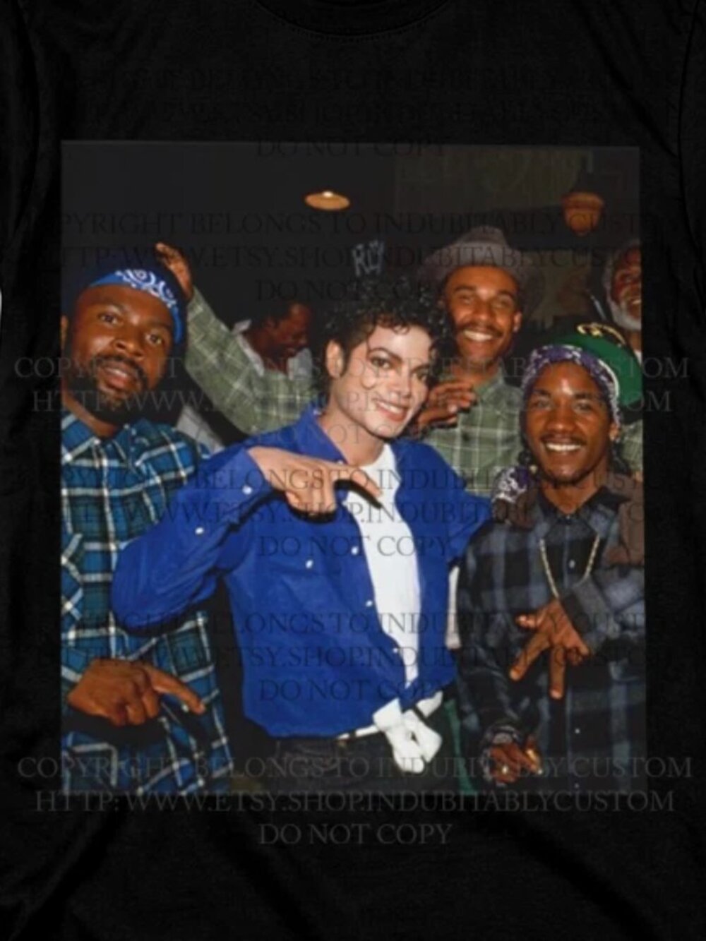 Michael Jackson Crips Hip Hop Graphic T Shirt - Picture 2 of 5